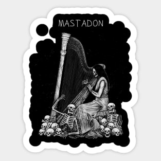 Family Skull Play Mastadon Sticker